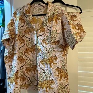Printfresh Leopard and Floral Pajama Set